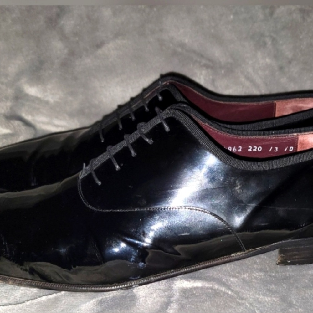 🕴🏾🕴🏾🕴🏾Men's Salvatore Ferragamo Black Tux Shoes; Size: 13🕴🏾🕴🏾🕴🏾